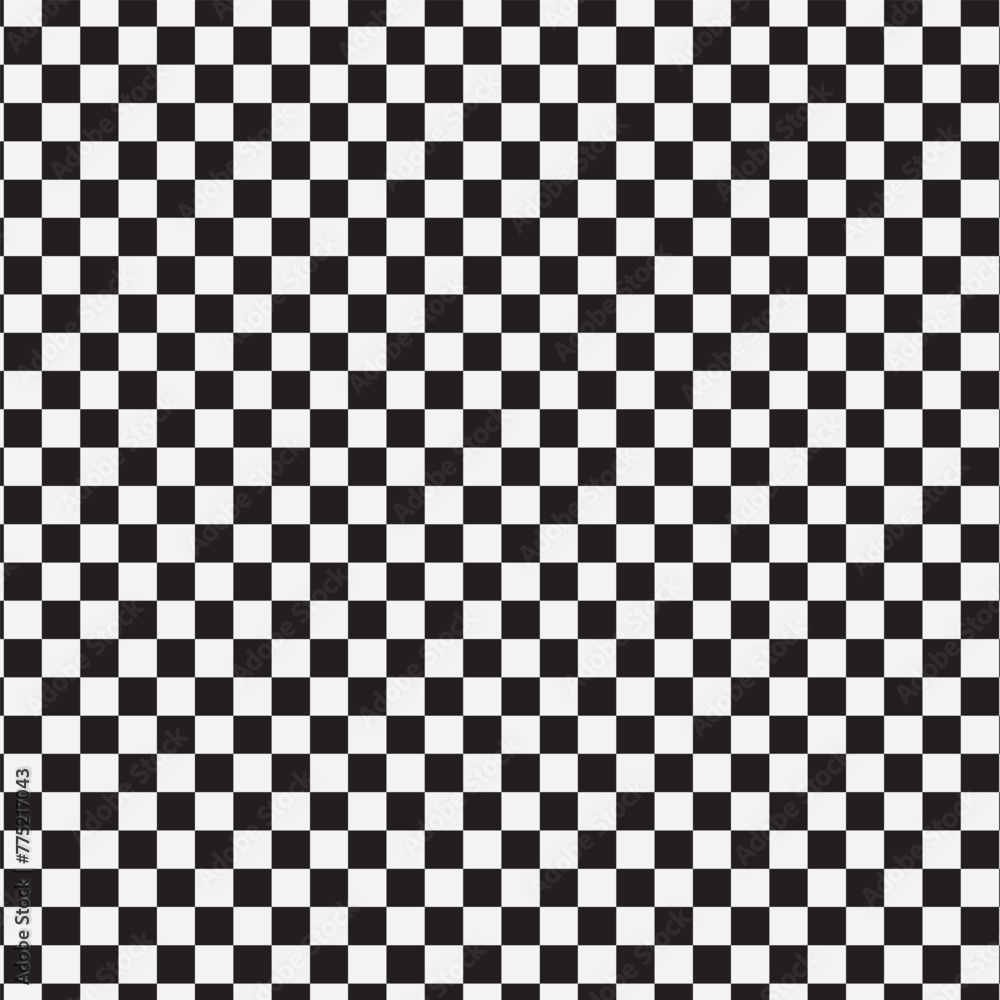 Poster chess pattern. checkerboard transparent background. black and white checkers. seamless transparent p