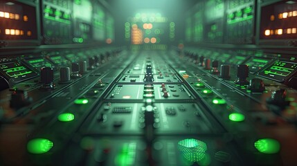 Air traffic control system on a green background, solid color background, 4k, ultra hd