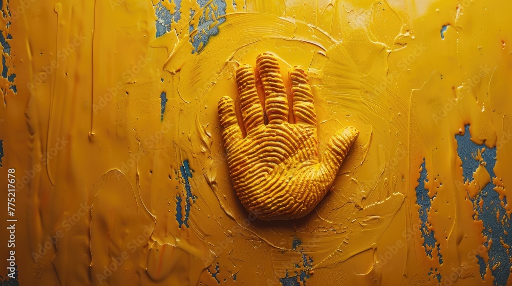 Poster biometric devices that use fingerprints or facial recognition for authentication, solid color backgr