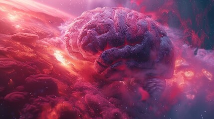 Brain-computer interfaces, solid color background, 4k, ultra hd