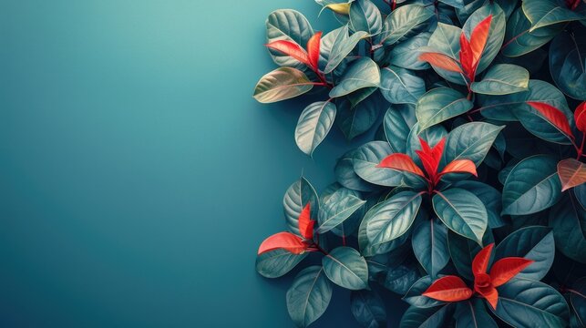 Plants that can change their shape at will, solid color background, 4k, ultra hd