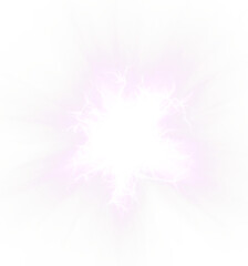 White Glow Star, light glowing effect, transparent background sun rays