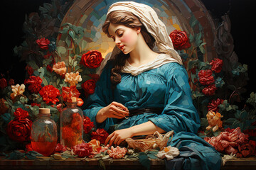 Painting Illustration Image Made With