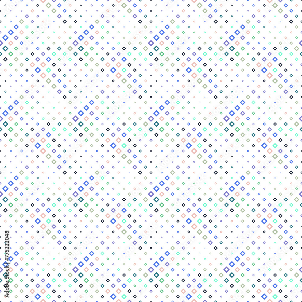 Poster seamless diagonal square pattern background - abstract geometrical vector design