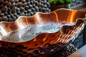 Obraz premium Hammered copper Texture Background 