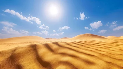 Foto op Aluminium a scorching desert under a hyper-realistic sun © weerasak