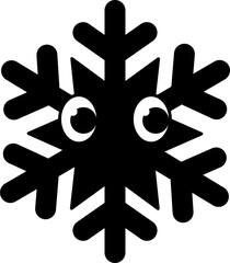 Vector blue snowflake Isolated on white background