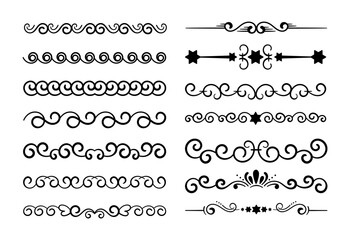 Vector calligraphic and ornament design