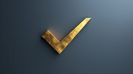 Celebrate success with an opulent image featuring a big gold check mark. Symbolizing achievement and luxury, evoking aspiration and determination