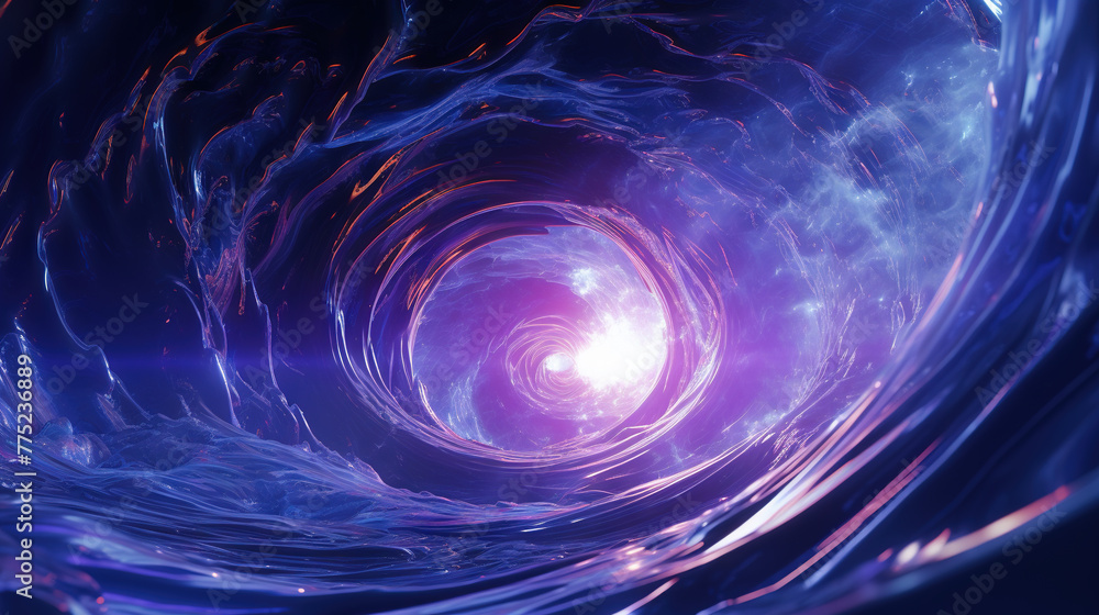 Aufkleber Abstract background with swirl of colors twisting in motion in vivid color vortex.