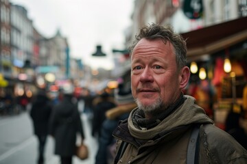 Portrait of a middle-aged man in London, UK.