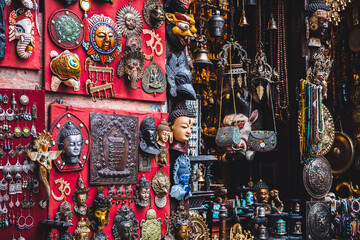souvenir shop at kathmandu street, nepal - 775237806