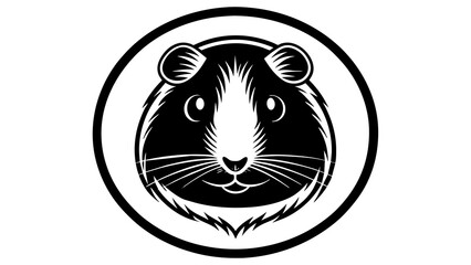 a-guinea-pig-icon-in-ciecle vector illustration
