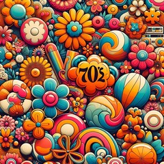 flowers psychedelic patterns and 70s_pop_culture_icons _(3)