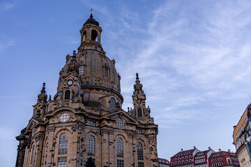 Fototapeta na wymiar A short evening stroll through the beautiful historic city centre of Dresden - Saxony - Germany 