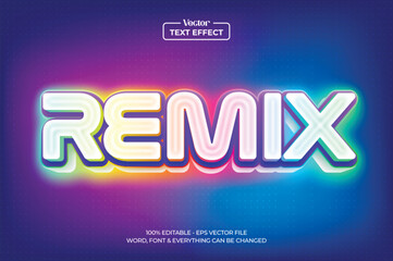 Rainbow 3D text effect. Editable text style effect with colorful theme.