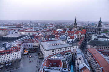 A short evening stroll through the beautiful historic city centre of Dresden - Saxony - Germany 