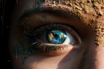 Fototapeta premium Celebration of Earth Day Generative AI picture green planet beautiful nature in danger AI pic