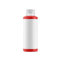 an image of a Red Juice Bottle isolated on a white background