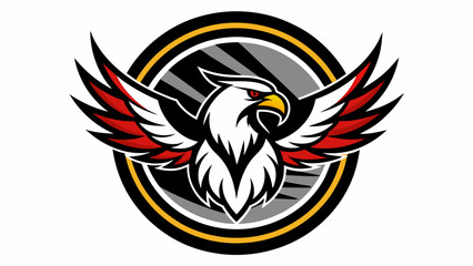  a-eaglet-icon-in-circle-logo vector illustration