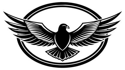 Obraz premium a-eaglet-icon-in-circle-logo vector illustration