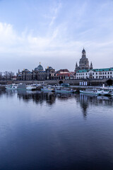 Obraz premium A short evening stroll through the beautiful historic city centre of Dresden - Saxony - Germany 