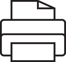 Printer Line Icon