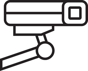 Security Camera Line Icon
