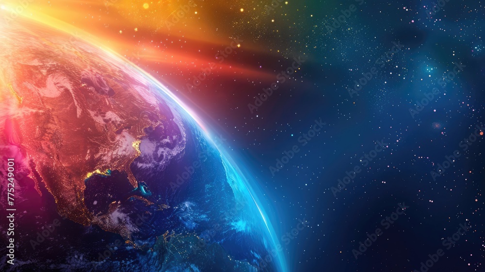 Poster infrared rays on earth: mapping the light spectrum from cyberspace to global business. an abstract m