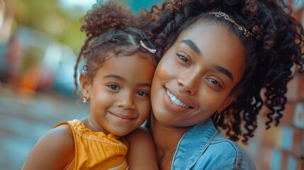 Woman Holding Small Child