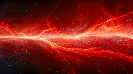 Interstellar nebula and star field, abstract outer space and galaxy, astronomy background