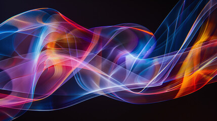 abstract smoke background, red and blue color palette, fluent dynamic smoky - obrazy, fototapety, plakaty