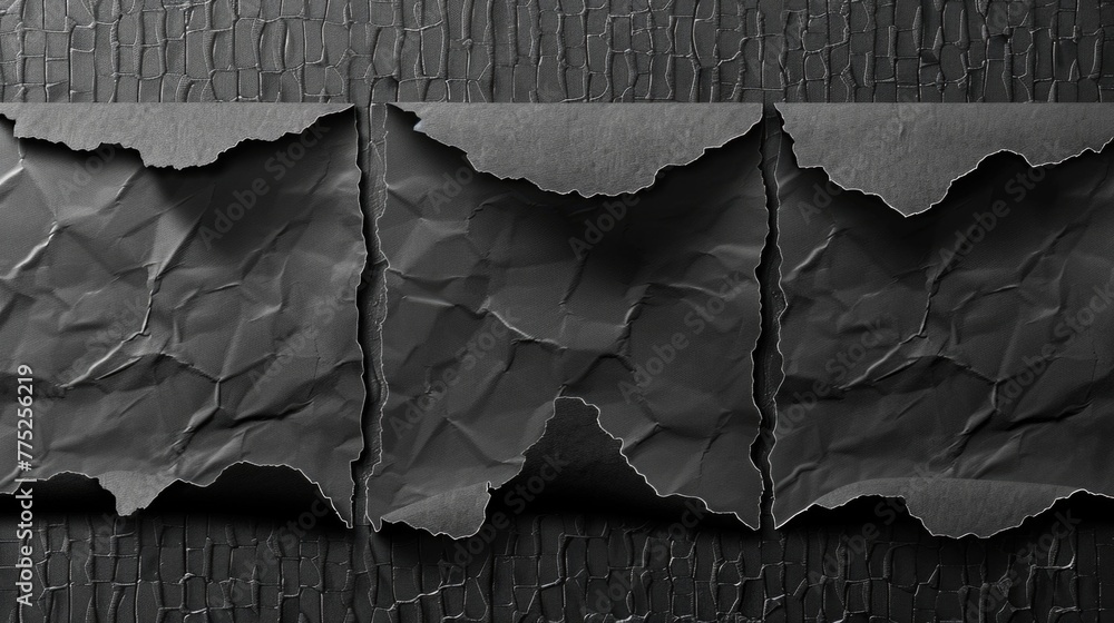 Poster a simple black and white photo of a piece of paper. suitable for various projects