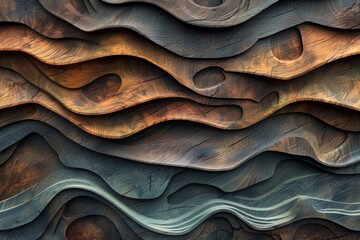 Wooden wave Texture Background	
