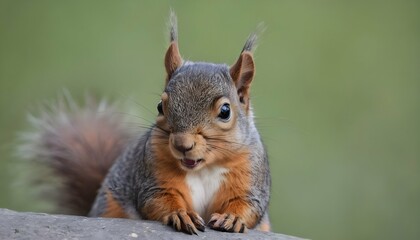 Naklejka na ściany i meble a-squirrel-with-its-cheeks-puffed-out-in-contentme-upscaled_4
