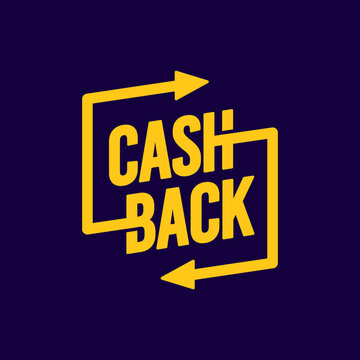 Dynamic Cash Back Sign With Arrows