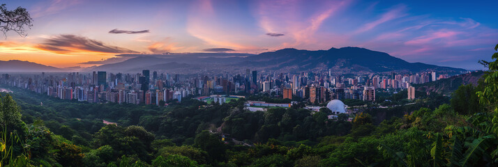 Fototapeta na wymiar Great City in the World Evoking Caracas in Venezuela