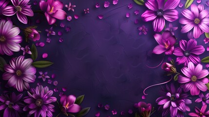 Glorious Happy mothers day blue flower decoration background
