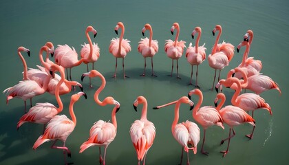 flamingos-with-their-wings-forming-a-circular-shap-upscaled_8