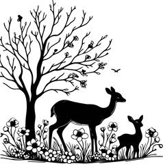 Deer Illustration
