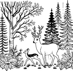 Deer Illustration

