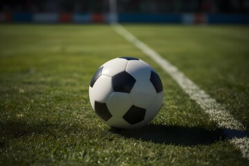 soccer ball on grass