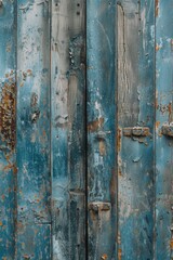 Close up of a rusty metal door, suitable for industrial themes