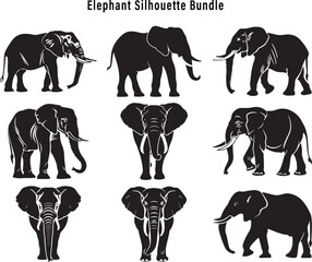 Elephant Silhouette Bundle