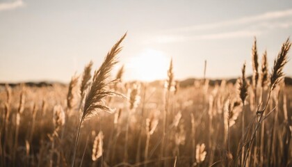 dry reed stalks field minimal nature background