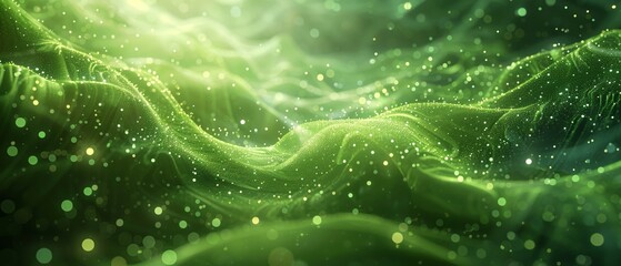 Green energy flows, abstract ESG background