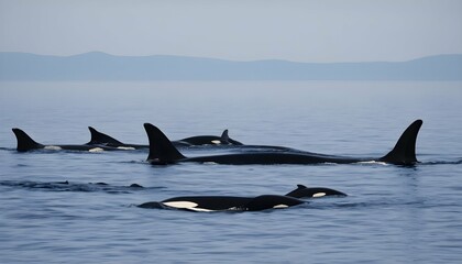 a-blue-whale-swimming-past-a-pod-of-orcas-showing-upscaled_2