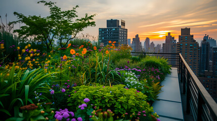 Fototapeta premium Serenity Above the City