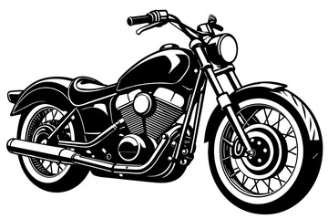 motorcycles'-chopper Negra- realists -fond
