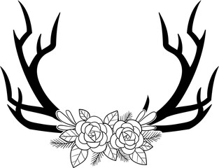Elegant Deer Silhouette